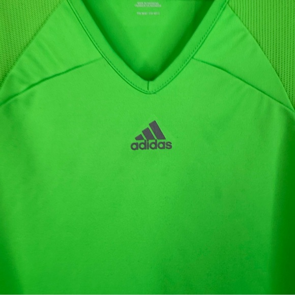 Adidas tank top stretchy, soft, neon, green Women's Vibrant Lime Tank Top - Picture 5 of 10